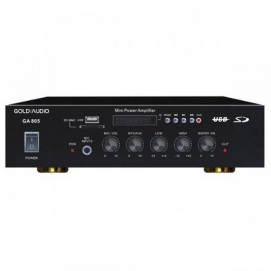 Gold Audio GA 805 USB-SD-Trafolu 50 Watt Mode(Eko) Anfi